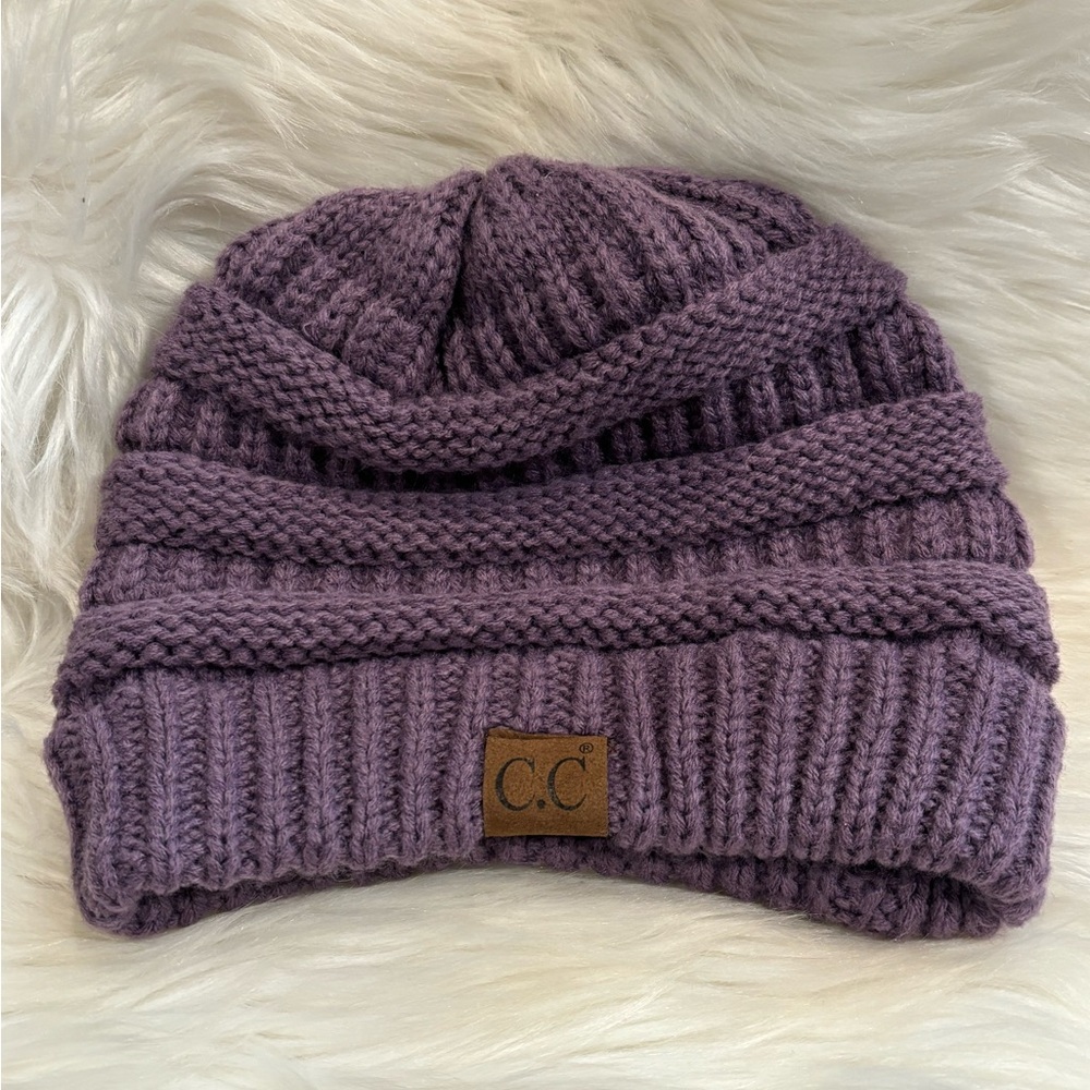 Purple Knitted Hat